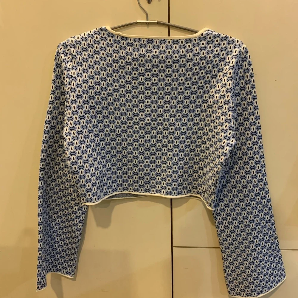 Zara Jacquard Knit Cardigan - Picture 5 of 8